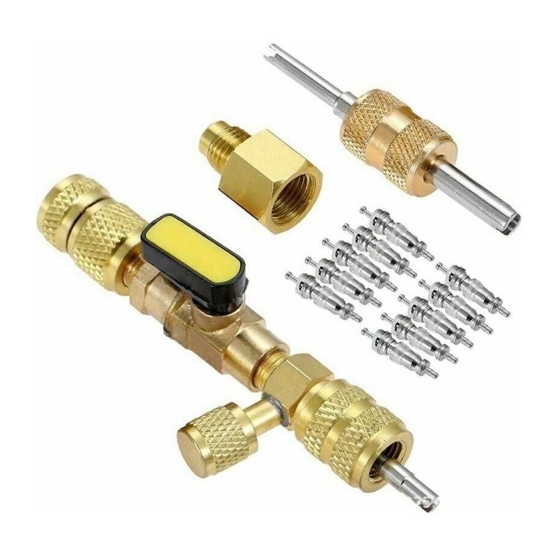 Ventilkern-entferner/installateur, Absperrventil Aus Messing, Sae 1/4 Und 5/16, Doppelgröße