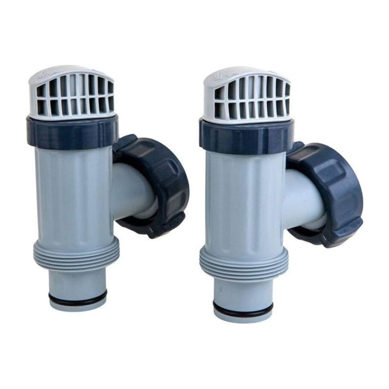 Hubkolben-absperrventil Für Oberirdische Poolpumpen, 3,8 Cm (anschluss 6,3 Cm) – 1-teiliges Set