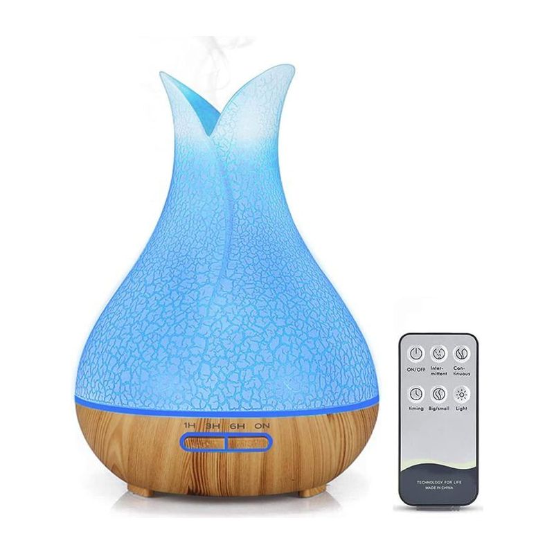Ätherische Öle Diffusor 400 Ml, Luftbefeuchter, Automatische Abschaltung, 7-farben-led-licht, Raumduftdiffusor