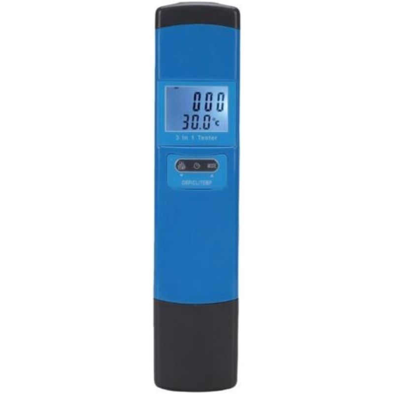 3-in-1-tester Für Orp, Restchlor Und Temperatur Für Aquarien, Teiche Und Schwimmbäder – Komplett-testkit