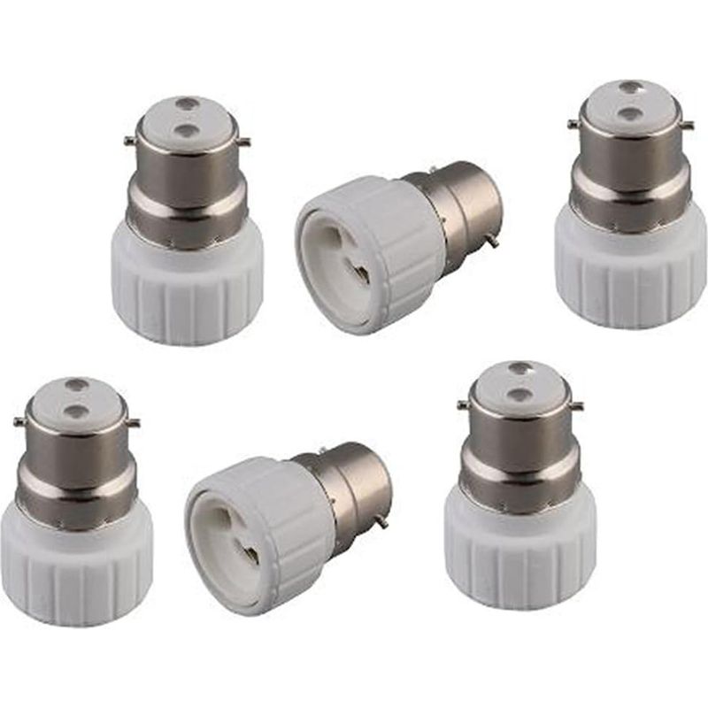 6er-pack B22 Auf Gu10 Lampenadapter, Bajonettsockel B22 Auf Gu10-sockel Für Gu10-fassung