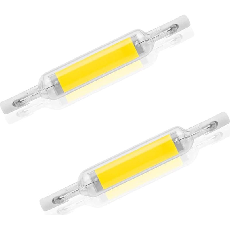 2er-pack Led-lampen R7s 10 W 78 Mm Dimmbar, Kaltweiß 6000-6500 K, Ersatz Für 100-w-halogenlampe J78, Doppelseitiger Sockel R7s, 360° Abstrahlwinkel, Energiesparend.