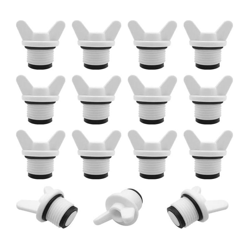 Bouchon Plomberie - 15 Stück 1/2" Außengewinde Sechskant-stopfen, Für Waschmaschine, Spülmaschine, Armaturen