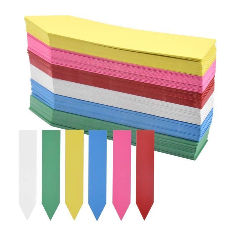 Pflanzenschilder 120 Stück 10 X 2 Cm Mehrfarbig – Wasserdichtes, Wiederverwendbares Pvc
