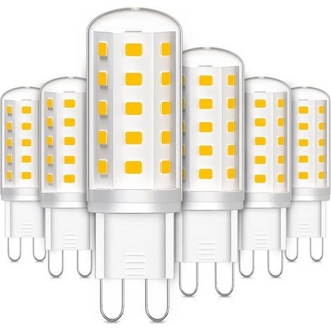 6er-pack Led-g9-glühbirnen, 3w Entspricht 30w Halogenlampe, Warmweiß, Flimmerfrei Für Schlafzimmer, Wohnzimmer, Küche Und Garten, Nicht Dimmbar