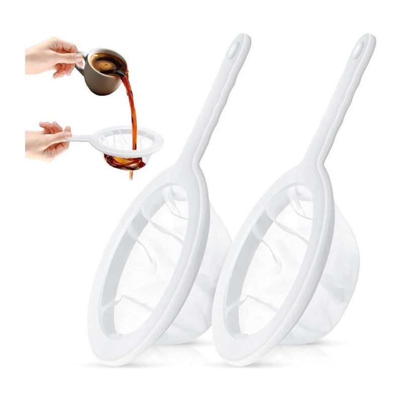 Ultrafeines Nylon-sieb - Mini-küchensieb. Geeignet Für Kaffee, Milch Und Säfte (maschenweite 120/200).