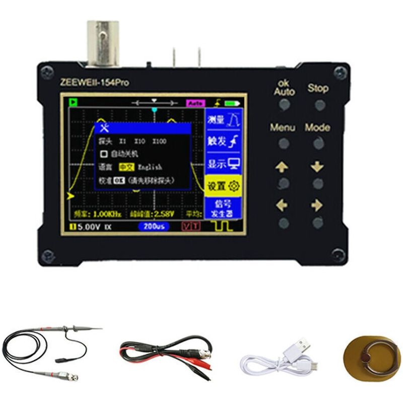 Digitales Oszilloskop Mit 2,4-zoll-tft-farbdisplay, Auflösung 320x240, 40 Msa/s Abtastrate, Unterstützt Signalgenerator (bandbreite 18 Mhz)