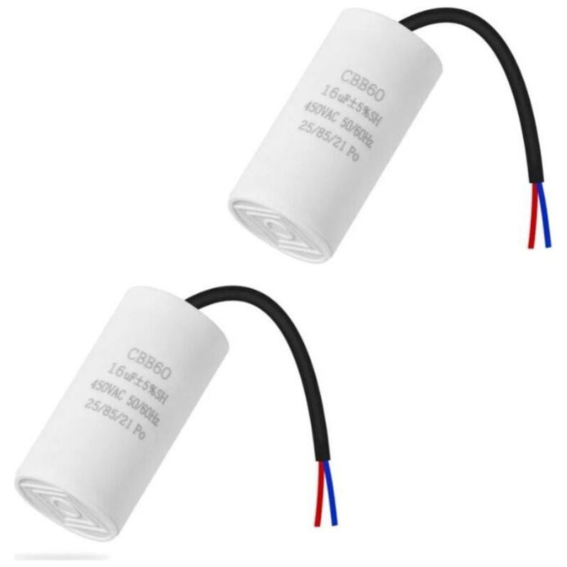 Cbb60 16uf 50/60hz Startkondensator, Motorkondensator, Mikrofarkondensator Mit Kabel