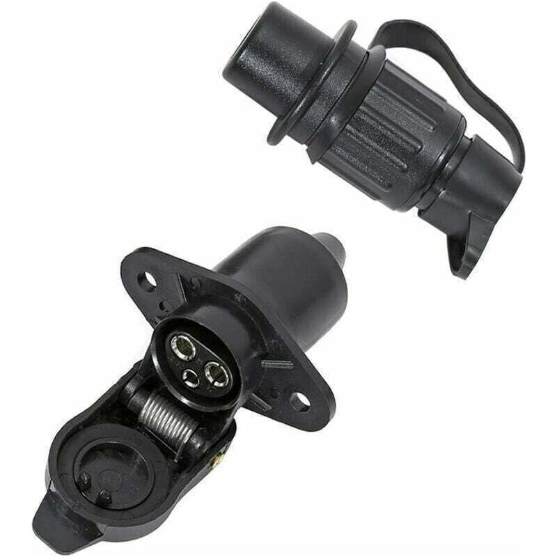 Wasserdichte 3-polige Anhängerkupplungsbuchse 12v – Stecker Für Fahrzeug-anhängekupplung – Standard-europäisches Verkabelungssystem – Lange Lebensdauer