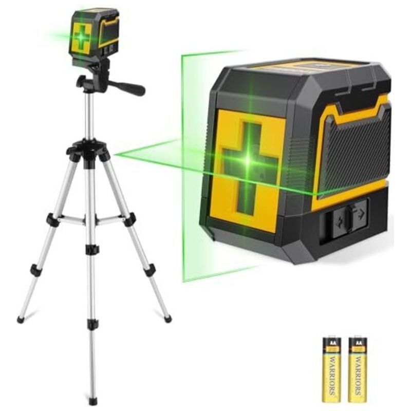 Kreuzlinienlaser Mit Stativ, Blasenniveau-laser, Selbstnivellierender Vertikaler Linienlaser, Vertikales Und Horizontales Laserniveau Für Baustellen Und Heimwerkerprojekte