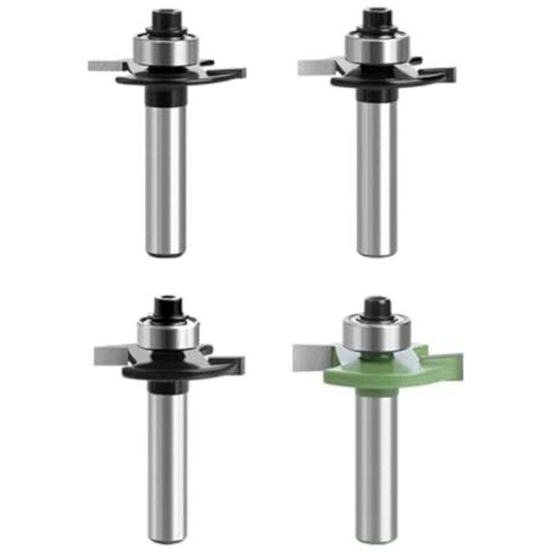 Fräser, Scheiben-nutfräser, Oberfräser, 8 Mm Schaft, 4 Stück, 2 Mm, 3 Mm, 4 Mm, 5 Mm Mit Kugellagern, Werkzeuge Für Die Holzbearbeitung, Fräser