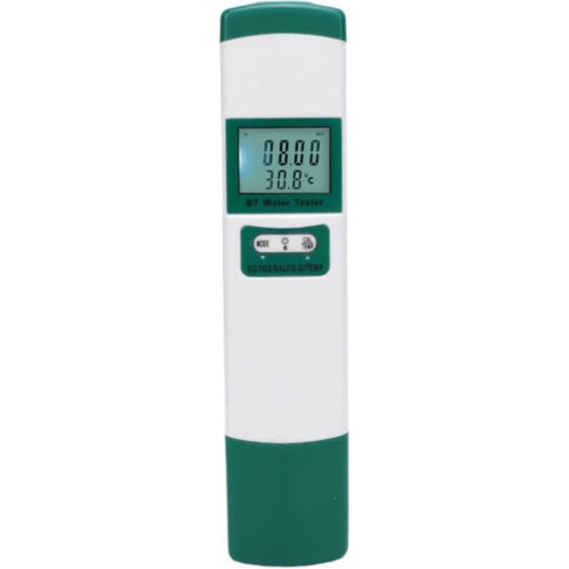 Intelligenter 5-in-1-wasserqualitätstester Ec Tds Salz Sg Temp Bluetooth Präzise Für Schnelle Analyse