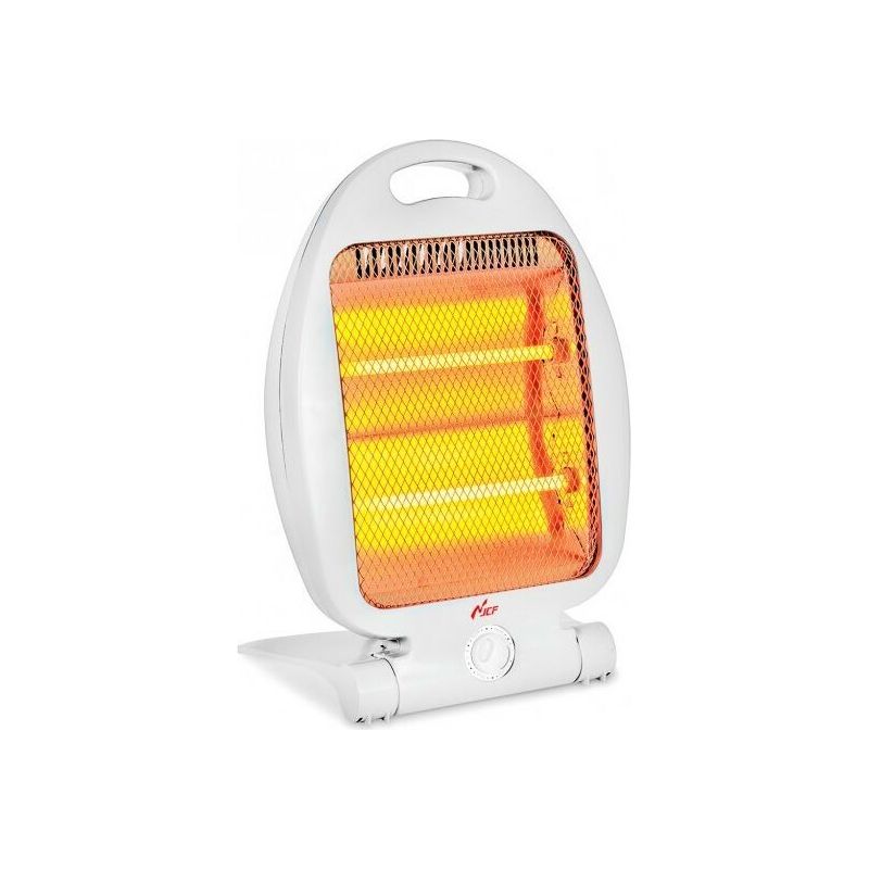 Quarzheizung 800 Watt, 2 Heizelemente, 2 Temperaturstufen, Mini-gebläseheizung