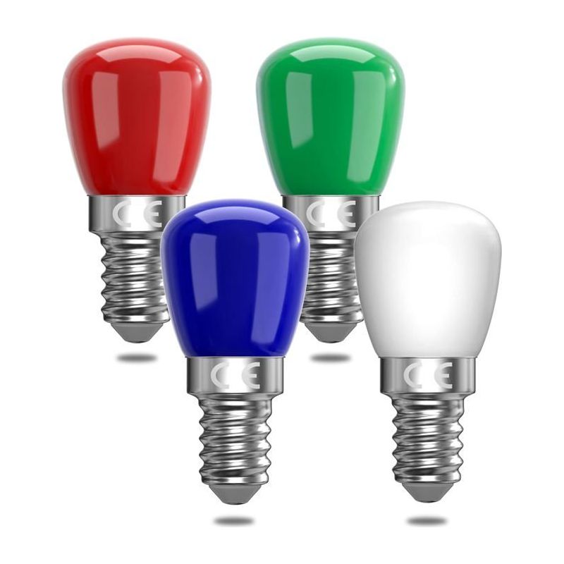 E14 Farbige Led-glühbirne, 3w Rot, Grün, Blau, Gelb, Geeignet Für Ac220-240v, Halloween/weihnachten/festival, Bar/party-farbglühbirne