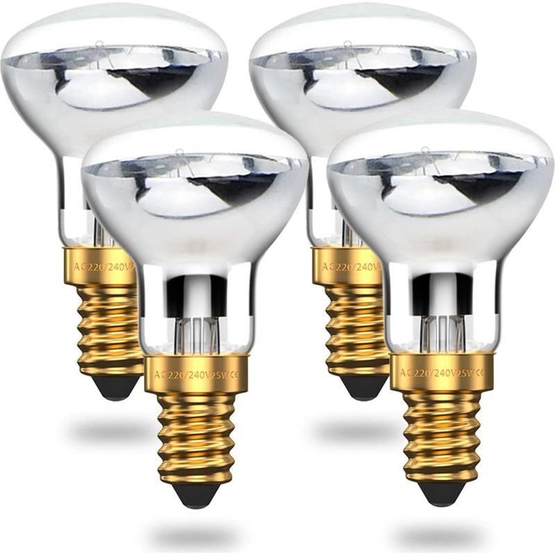 Glühbirne Für Lavalampe 25w E14 R39 Warmweiß Reflektorlampe Warmweiß Ses Kleine Edison-schraube Glühlampe Projektor (4er-pack)