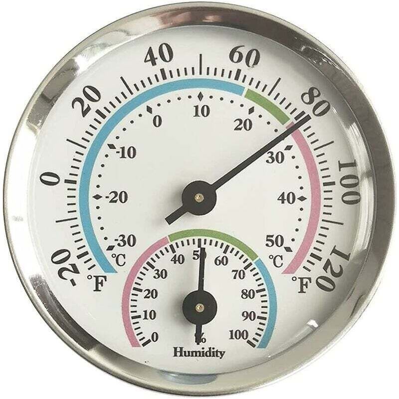 Hygrometer Thermo, Temperatur-hygrometer, Innenthermometer Und Innenhygrometer, Für Innen- Oder Außenbereich, Hitzebeständig (farbe)
