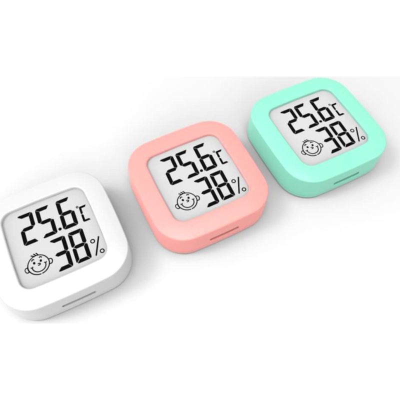 Mini Innenthermometer Und Hygrometer, Digitales Thermo-hygrometer Mit Präziser Umgebungsanzeige, Temperatur- Und Feuchtigkeitsmesser (3 Stück)