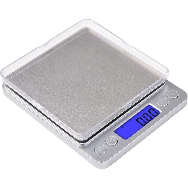 Präzisionswaage 500 G 0,01 G, Küchenwaage Taschenwaage Schmuckwaage, Hochpräzise Elektronische Waage, Lcd-hintergrundbeleuchtung, Tara- Und Pcs-funktion, Mit Waagschale
