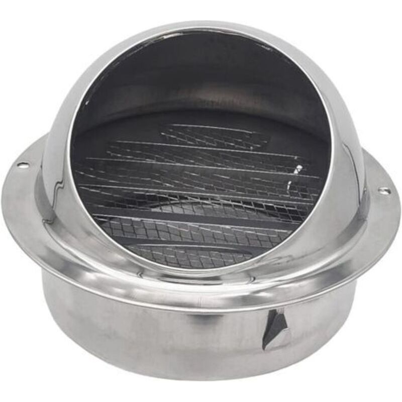Edelstahl-abluftgitter 100 Mm Für Lüftungssysteme (100 Mm)