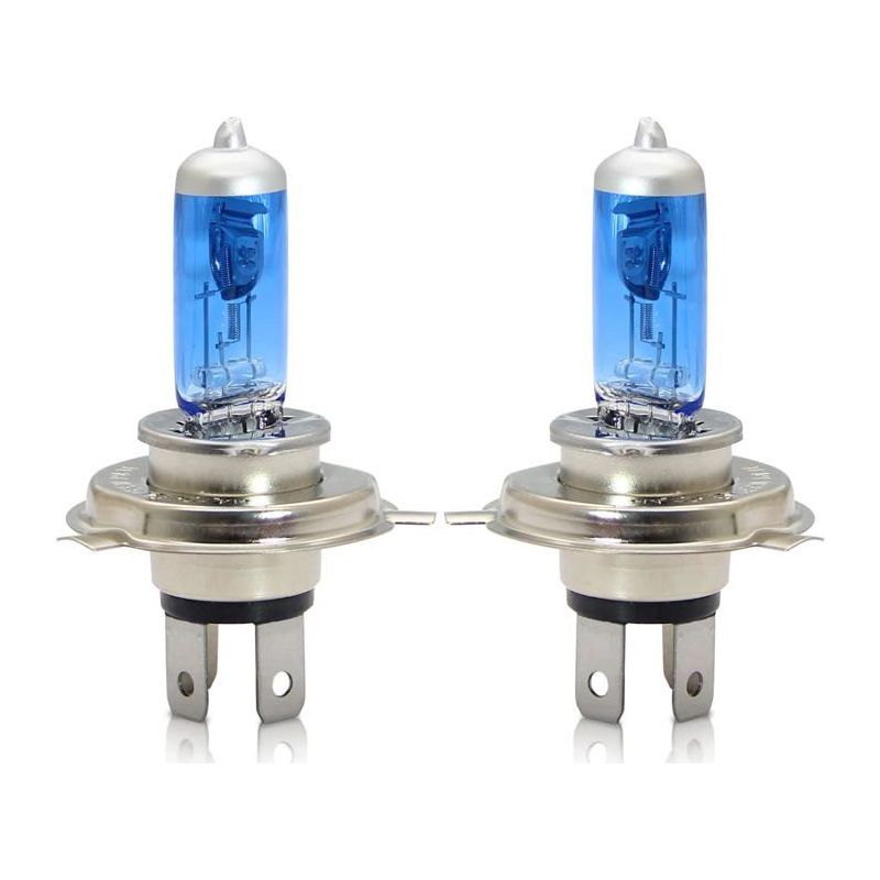 H4 P43t Halogenlampen 60/55w 5000k Warmweiß Fernlicht/abblendlicht Lampe 12v Auto Motorrad Glühbirne, 2 Stück