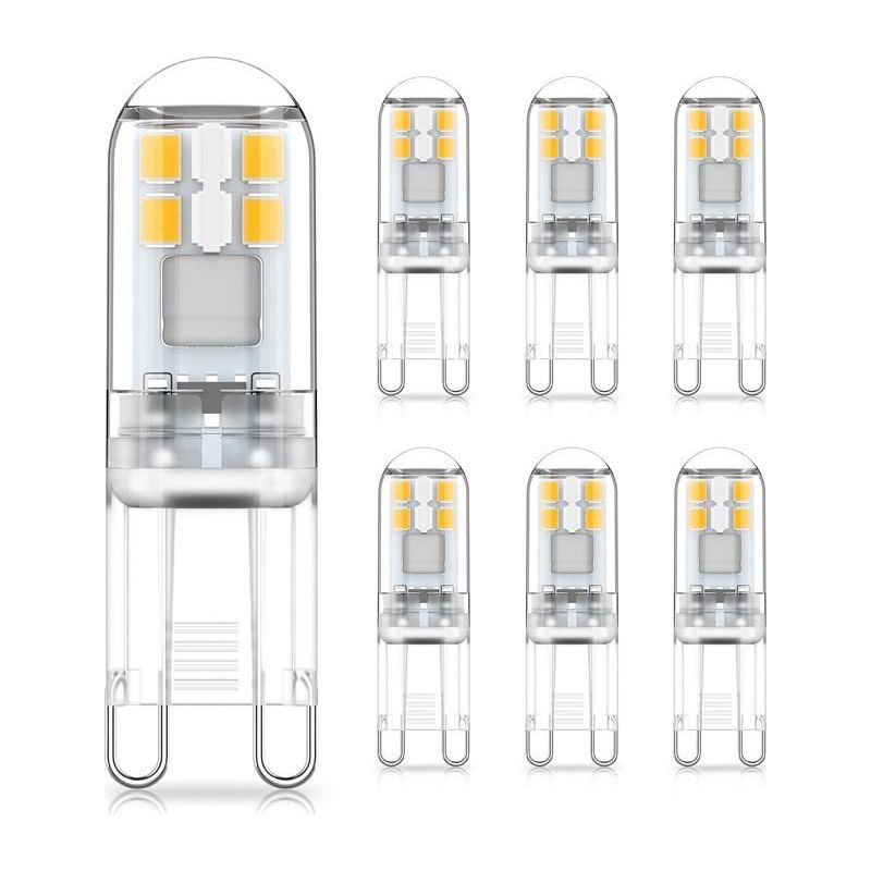 Led-g9-glühbirnen 1,5w Natürliches Weiß 4000k, Ac 220-240v, Nicht Dimmbar, Flimmerfrei, 6er-pack