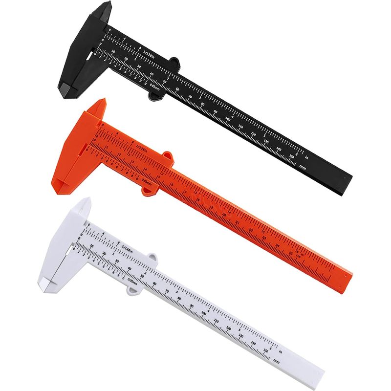 Präzisions-messschieber 3-teilig, Digitaler Messschieber (150mm/6 Zoll), Kunststoff-messschieber Mit Doppelter Skala (150mm)
