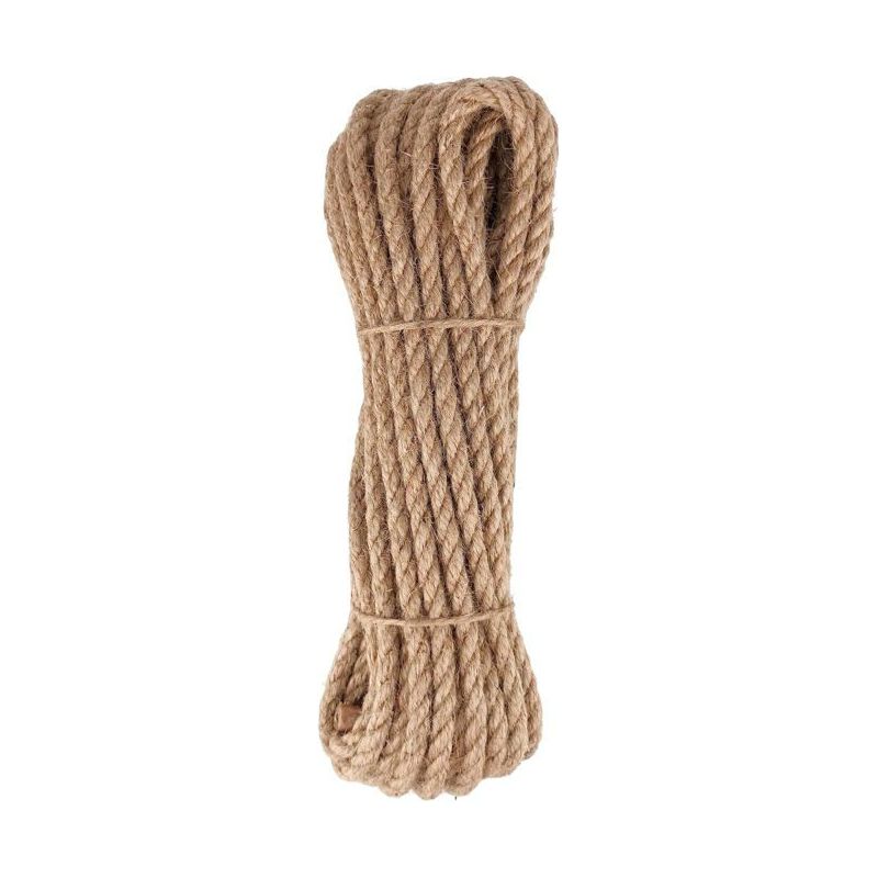 Juteseil - 8 Mm X 10 M - Naturjute - Ökologisch - Für Handwerk, Gartenarbeit, Dekoration