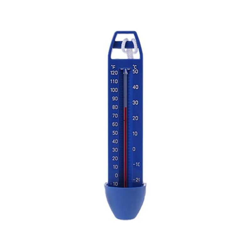 Schwimmendes Blaues Poolthermometer - Wasserdicht, °c/°f, Mit Seil
