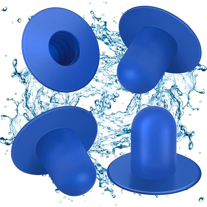 4er-pack Wandstopfen Für Pool – Ersatzteile – Filter Für Aufstellpool – Pumpenfilter – Lochstopfen Kompatibel Mit Intex Und Bestway (blau)