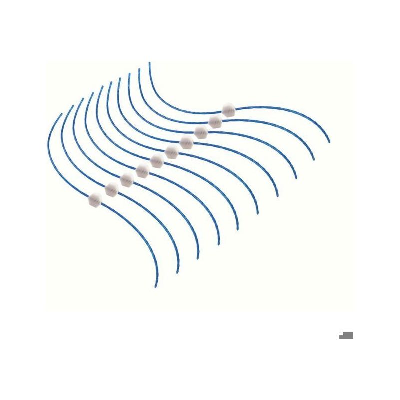 Satz Von 10 Hochleistungsfähigen Verdrillten Drähten - Drahtdurchmesser 2,4 Mm, Bosch F016800182 Art 30 Combitrim Trimmer