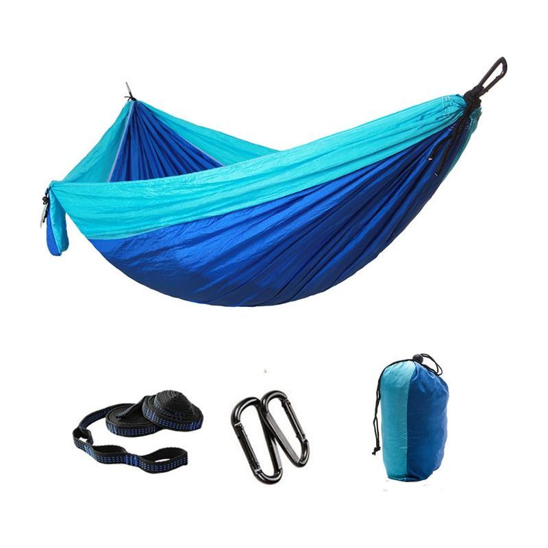 Camping-hängematte, Ultraleichte Und Tragbare Reisehängematte Aus Nylon Mit Zwei Baumgurten, Für Camping Und Wandern, 270x140 Cm
