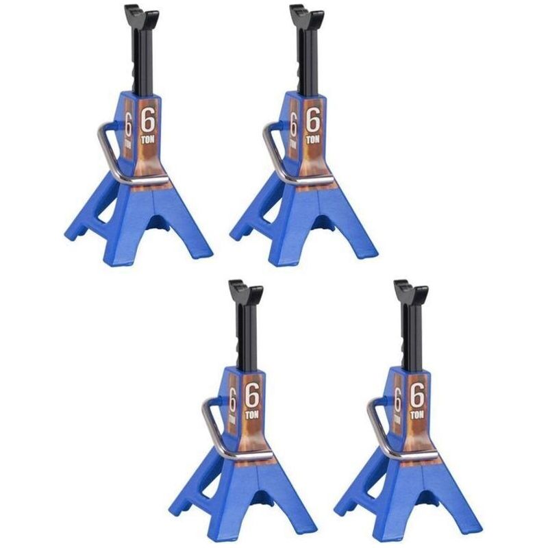 4 Stück Verstellbare Metall-höhenstützen, 6 Tonnen Jack-stütze Für Reparatur Von 1/10 Rc-panzerfahrzeugen Axial Scx10 90046 Traxxas Trx4 Trx6 D90