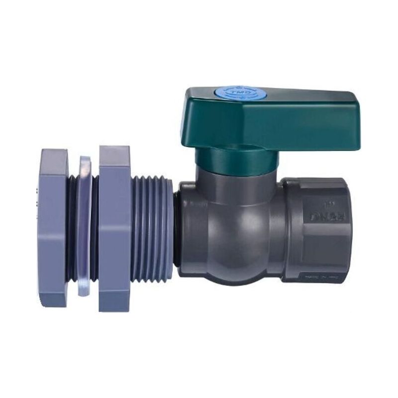 Anschluss Für Pvc-wassertanks, 1-zoll-pvc-regenfasshahn Mit Schottverschraubung Und Schlauchadapter (1 Zoll)