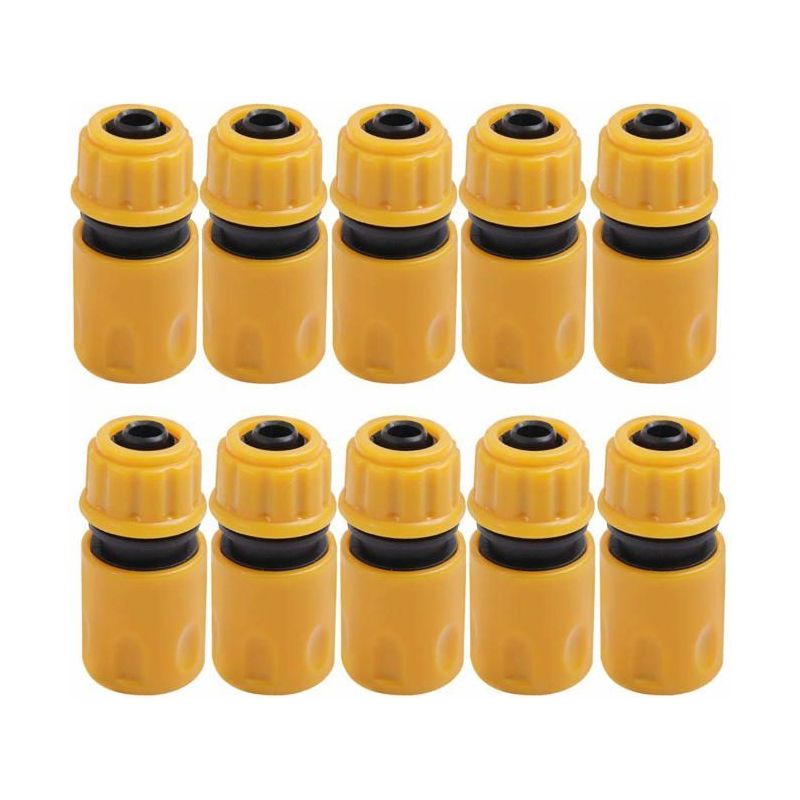 Gartenschlauchverbinder - Aimoonsa - 16 Mm (1/2 Zoll) - 10er Pack - Robuster Kunststoff - Schnellkupplung Mit Doppelter Auslass