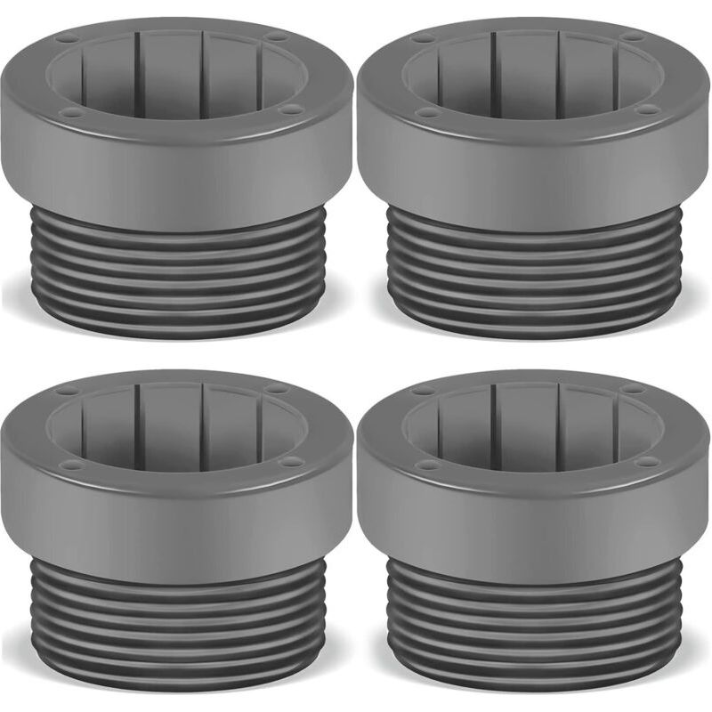 4er-set Gewindeadapter Für Pool-sonnenschirm-stabilisator, Befestigungshülsen Für Pool-sonnenschirmstange, Stabilisatoreinsatz Für Außenterrasse, 4,4 Cm