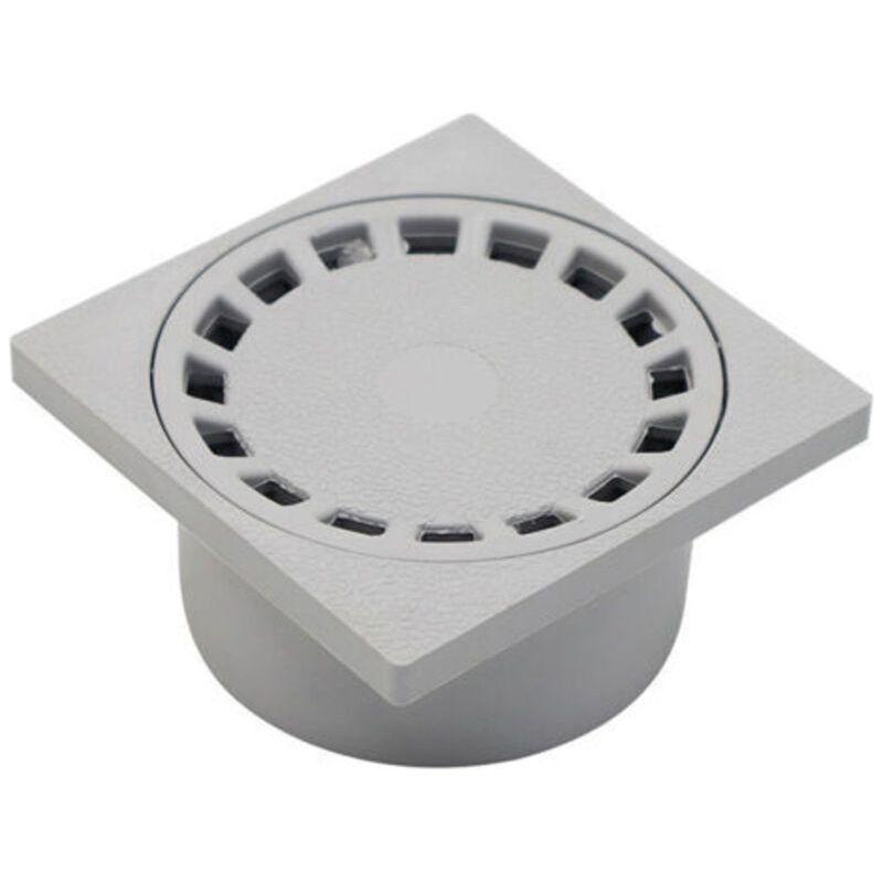 Bodensiphon Mit Rundem Gitter Für Badezimmer 100 X 100 Mm