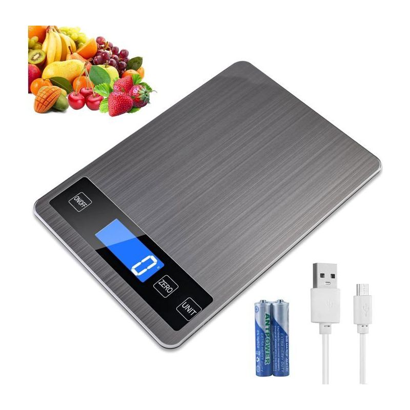 Balance Cuisine, 5 Kg/1 G Präzisionswaage, Elektronische Waage Mit Lcd-bildschirm Und Automatischer Abschaltung, Tara-funktion, Mit Batterie