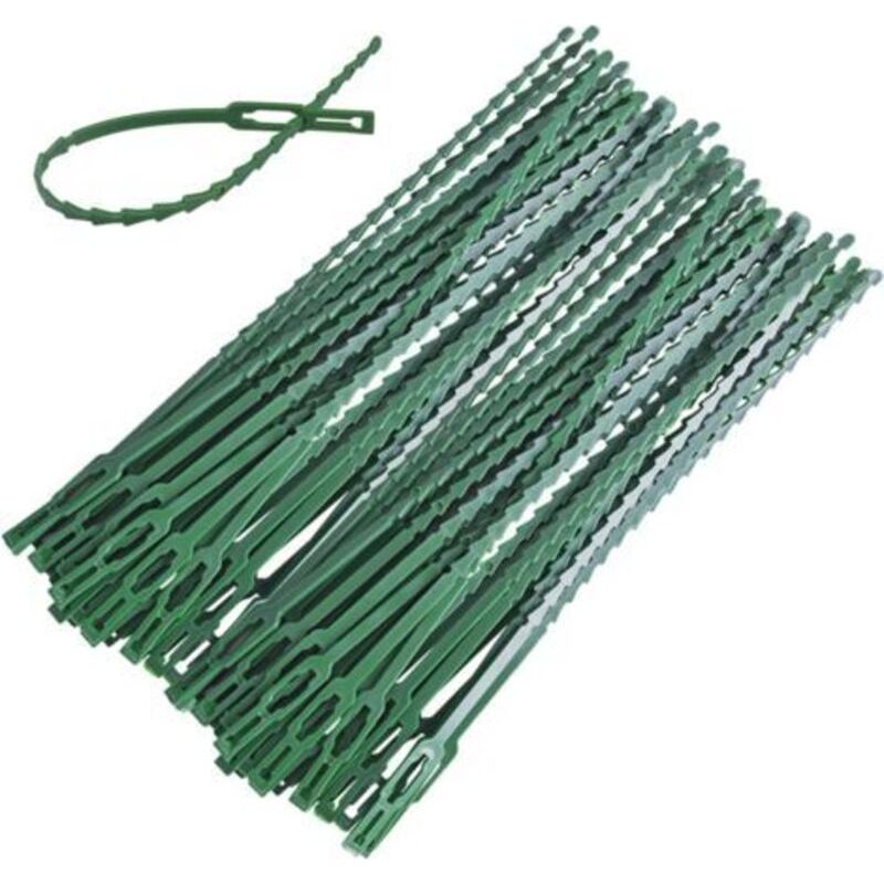 90er Set Verstellbare Pflanzenbinder, 230 Mm, Wiederverwendbar, Aus Kunststoff, Für Grüne Sträucher, Gartenarbeit, Heimwerken, Zuhause, Büro