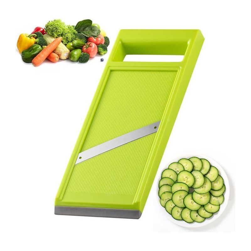 Tragbare Mandoline Aus Edelstahl, Tragbare Gemüsemadoline, Spülmaschinenfest, Mit Ergonomischem Griff