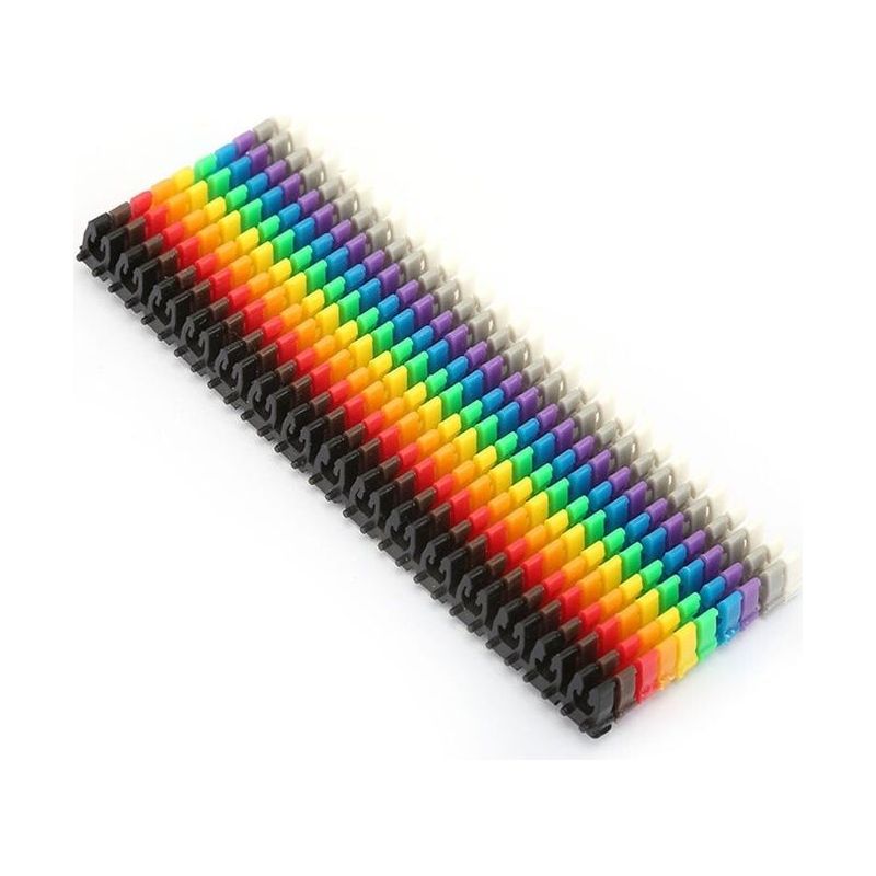 Kabelmarkierer Aimoonsa 1,5 Mm – Packung Mit 150 Farbigen Zylindrischen Clips Für Drähte Von 2,0–3,2 Mm
