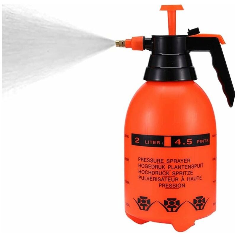 Garten-pumpsprüher 68 Oz/0,5 Gallonen Handdrucksprühflasche Mit Verstellbarer Messingdüse Zum Bewässern Von Blumenrasen, Reinigen Und Waschen Im Haus