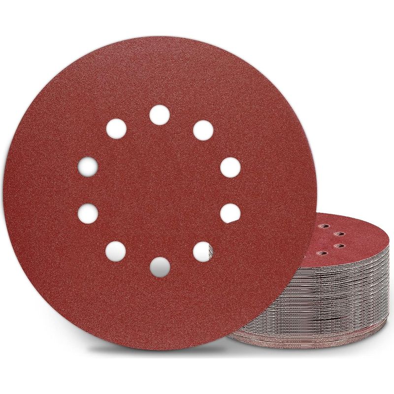 Schleifscheiben 225 Mm, 25 Stück, Körnung P150, 10 Löcher, Runde Schleifpapier-scheiben 225 Mm Für Trockenbau-schleifer Und Giraffenschleifer