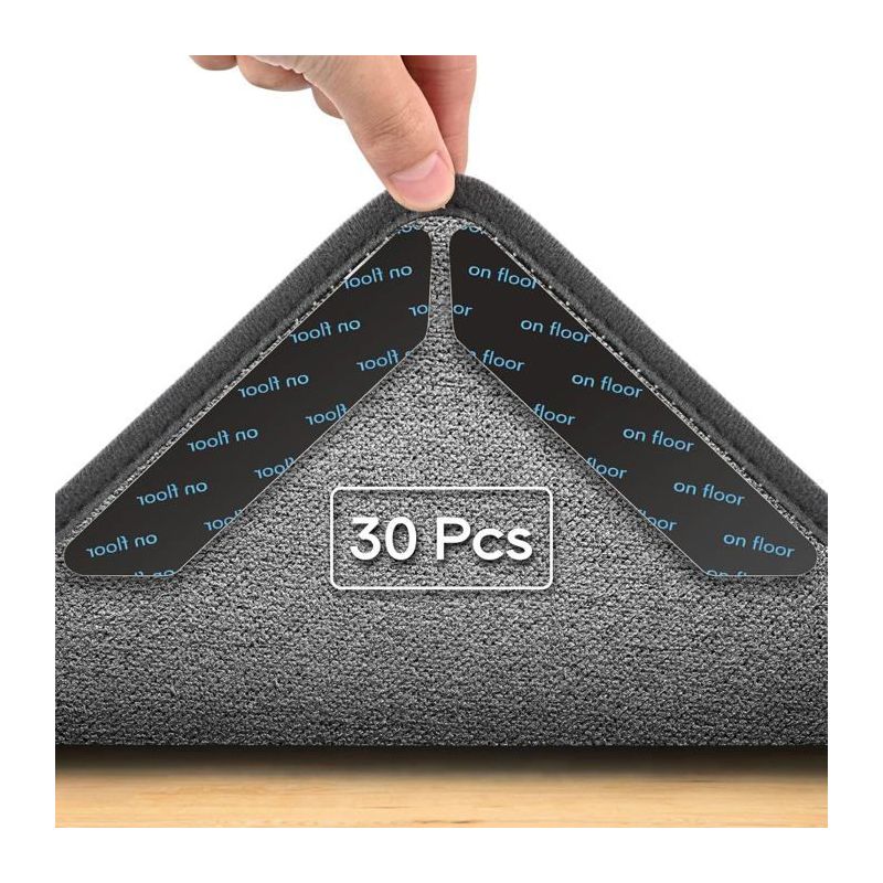 30 Rutschfeste Teppichpads – Wiederverwendbar – Trapezform – Geeignet Für Parkett Und Teppiche