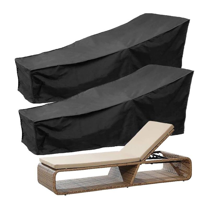 Zweiteiliger, Wasser- Und Winddichter Garten-liegestuhlbezug - 210 X 75 X 80 Cm - 210d Oxford-gewebe