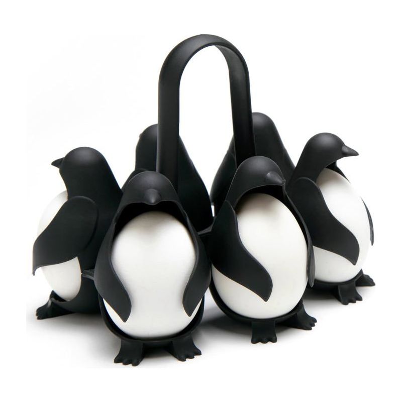Eierkocher - Pinguinförmiger Halter Für Eierkocher - Fassungsvermögen Für 6 Eier Zum Einfachen Kochen Und Aufbewahren.