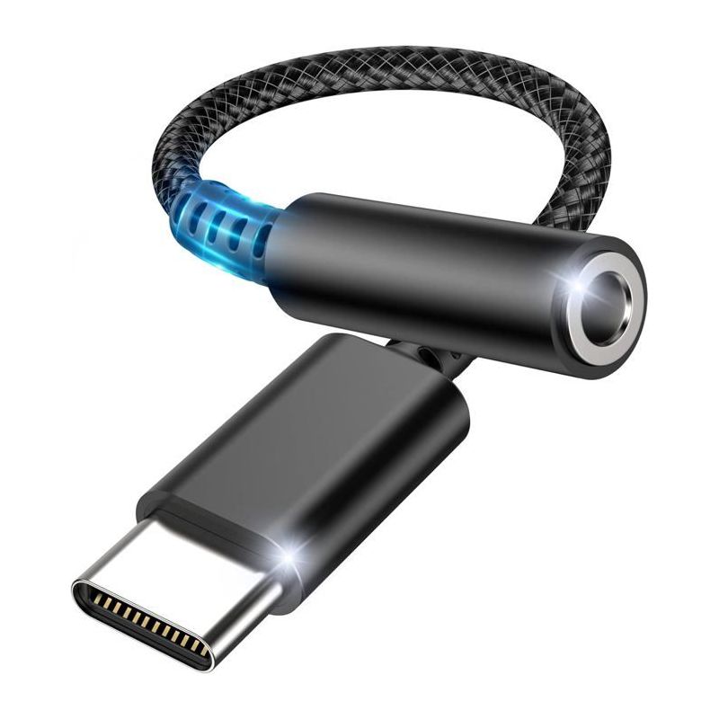 3,5-mm-kopfhörer-adapter, Usb-c-auf-klinkenadapter Mit Dac, Digitaler Typ-c-zu-audio-adapter – Universell