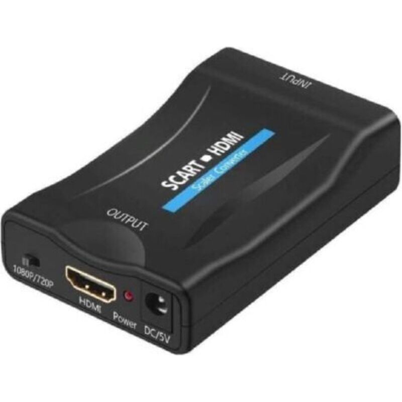 Scart-zu-hdmi-konverter, Scart-auf-hdmi-adapter, Audio-video-konverter, Unterstützt Hdmi-ausgang 720/1080p Für Fernseher, Decoder, Videorekorder, Vhs, Xbox, Ps1, Ps2