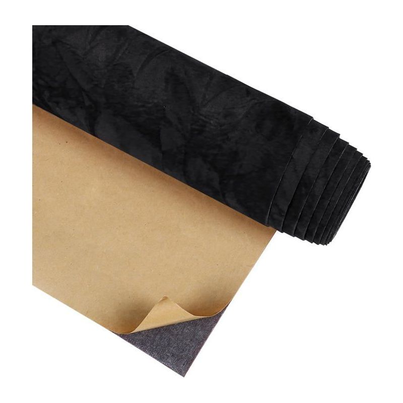 Dicke Selbstklebende Schwarze Filztapete - Samtoptik - Geeignet Für Arbeitsplatten Und Schubladen - 1 X 1 M
