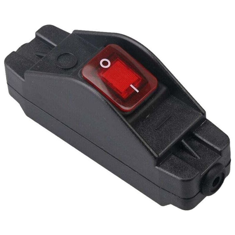 Wasserdichter Schalter Ip65 Schwarz 30a 220v – Robuster Mechanismus Aus Pa66 – Led-anzeige – Abmessungen 11,4 X 3,5 Cm