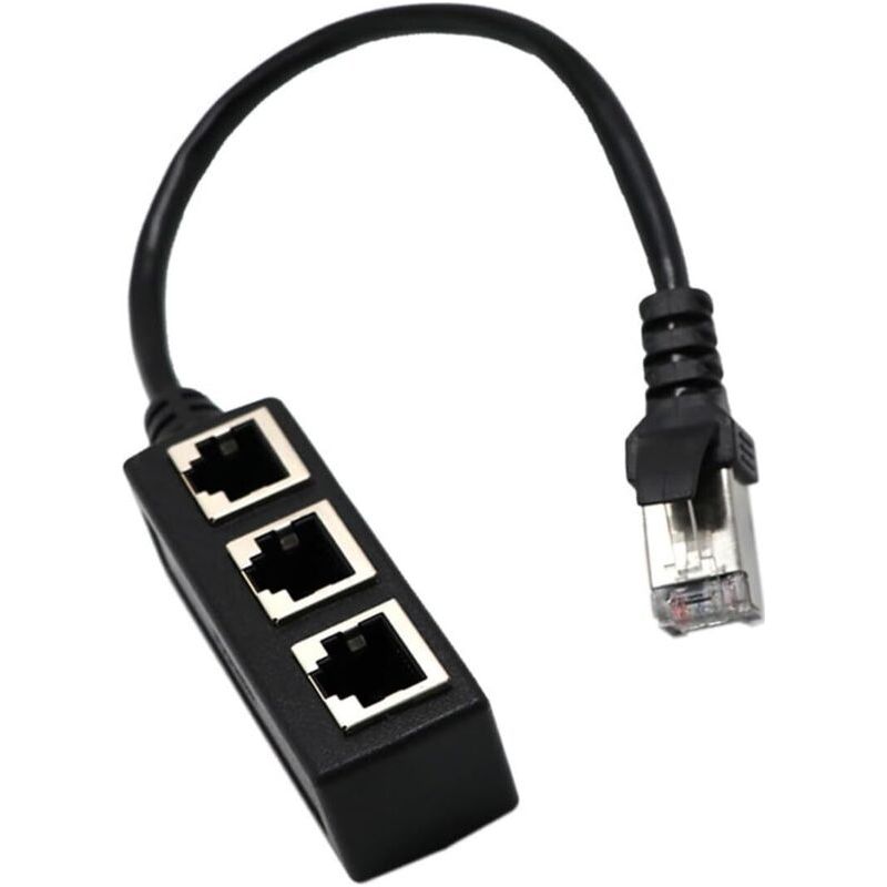 Ethernet-verteilerkabel Rj45, 1 Stecker Auf 3 Lan-buchsen, Ethernet-splitter-adapter Für Cat5, Cat5e, Cat6, Cat7, Ethernet-verlängerungskabel, 3-port-netzwerkerweiterung